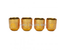 GOLD STRAIGHT CUP4*4.5CM (1PCS)CNY(9337)